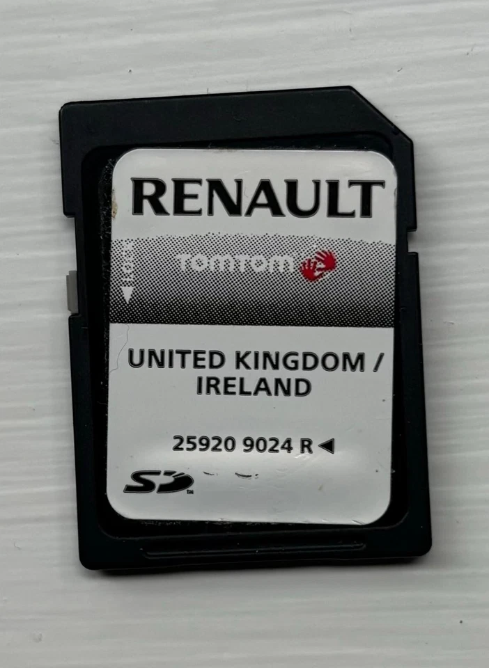 GENUINE RENAULT TOMTOM CARMINAT SAT NAV NAVIGATION SD UK & IRE 259209024R - Image 1 of 1
