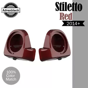 Vainas de altavoz Rushmore con ventilación inferior Rushmore 2014+ ROJO para 2014+ Harley 6,5 - Imagen 1 de 5