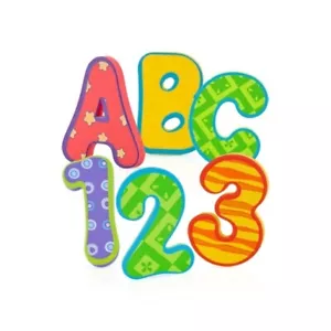 Nuby Schaum Buchstaben & Zahlen - Kinder Spaß Badespielzeug - Unisex - ABC & 123 - Bild 1 von 4