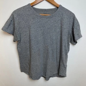 Camiseta para mujer Madewell Top cuello redondo talla M gris jaspeado mezcla de algodón orgánico - Imagen 1 de 6