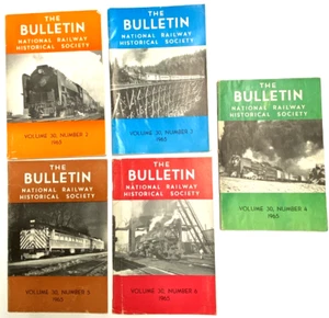 Lot of 5: The Bulletin, National Railway Historical Society - 1965 Vol 30, # 2-6 - Bild 1 von 7