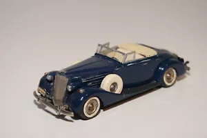 A72 1:43 AUTO REPLICAS PACKARD CONVERTIBILE 12 ROADSTER BLU OTTIME CONDIZIONI - Foto 1 di 10