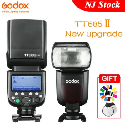 US Godox TT685II-C 2.4G TTL HSS Speedlite Flash Light for Canon + Color Filter - Image 1 of 4