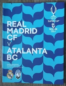 Programme UEFA Super Cup 2024 Real Madrid Rookie Mbappe vs Atalanta Bergamo - Picture 1 of 6