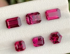 VVS 8.66 Ct Lot Of Natural Reddish Pink Garnet Gemstone Mix Cut From Madagascar - Picture 1 of 1