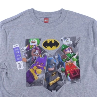 乐高 DC 超级英雄角色 T 恤蝙蝠侠罗宾小丑男孩 XL (14/16) — 第 1/4 张图片