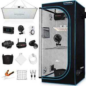 Growbox Komplettset - 150W Vollspektrum Indoor Gewächshaus, Zuchtzelt, Anbauzelt - Bild 1 von 7