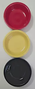 3er Set HLC Fiestaware Müslischalen lila gelb rot 7" Durchmesser Made in USA - Bild 1 von 11