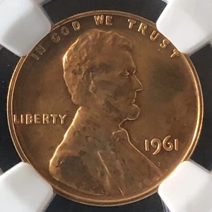 1961 1C RB PROOF Lincoln Memorial One Cent NGC PF64RB 3512465-009 - Picture 1 of 4