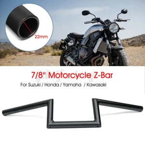 Motorcycle 7/8" 22mm Z Drag Bar Handlebar For Harley Yamaha Honda Chopper Bobber - Picture 1 of 6