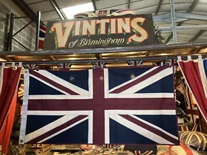 Union Jack Large Textile Flag (152cm X 76cm Vintage White) OUR BEST SELLING FLAG - Picture 1 of 9