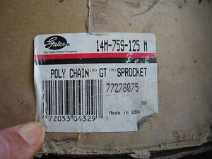 Gates 14M-75S-125M Sprocket 77278075 "New" - Picture 1 of 4