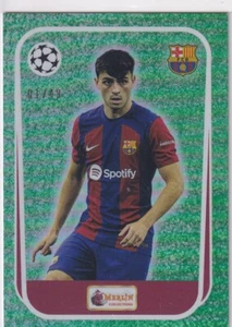 Topps Merlin Heritage Card Collection 2023-24 No. 100 Pedri Green 1/49 - Picture 1 of 2