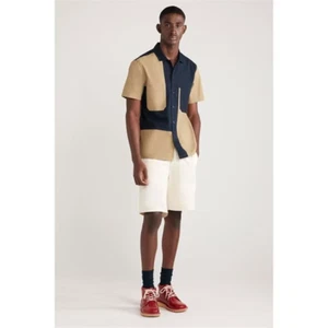 Farah Sepel men's cotton 5 pocket shorts Cream 34" BNWT -70% - Picture 1 of 1