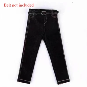1:12 Scale Black Jeans Pants Trouses Model for 6'' Inch Male Action Figure Decor - Picture 1 of 6