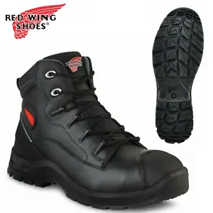 Red Wing Petroking 6" 3225 Safety Work Boot Lace Up Black | Size 3-13 - Picture 1 of 6