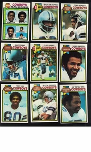 1979 Topps Fútbol Dallas Cowboys Equipo Set (las 18 cartas) + 2 Bonus - Imagen 1 de 3