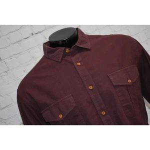 UNTUCKit Dress Shirt Button Up Mens Size 2XL XXL Maroon Cotton - Picture 1 of 7