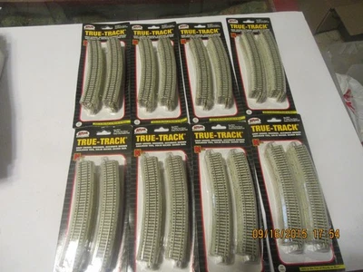 8 pkgs of N scale Atlas #2414 CODE 65 TRUE TRACK  14" Radius - Image 1 of 2