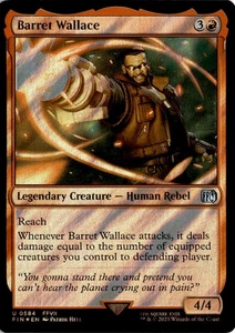 MTG FINAL FANTASY Surge Foil Barret Wallace U 584 NM Scan - Picture 1 of 2