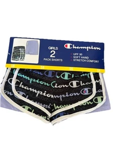 Champion 2 Pack Girls Shorts Size 6/7 - Picture 1 of 2
