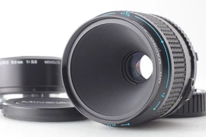 【FAST NEUWERTIG mit Verlängerungsrohr】 Minolta New MD 50mm f/3.5 Macro MF Objektiv aus Japan - Bild 1 von 14
