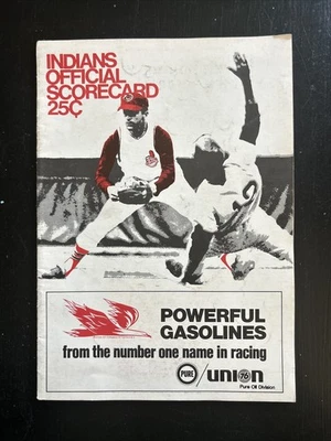 1968 Cleveland Indians Oakland Athletics 6/13 Scorecard Scored 1-0 A’s! - Image 1 of 4