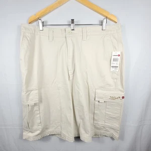Neu mit Etikett Quiksilver American Standard Cargoshorts 38 steinbeige Baumwolle Surf Y2K - Bild 1 von 10
