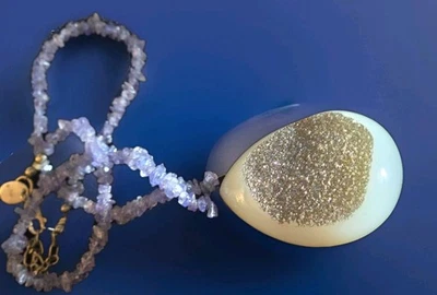 Tanzanite Sterling Stine Unique Becklace 18in - Image 1 of 4