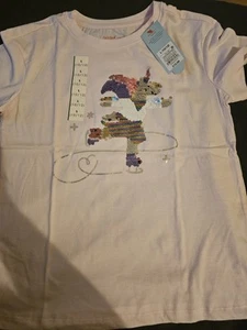 Girls Unicorn T-Shirt Size Large 10/12 - Picture 1 of 1