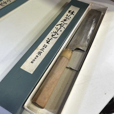 Masamoto Sohonten Эдо стиль квадратный тонкий лезвие нож японский нож шеф-повар нож - Изображение 1 из 4