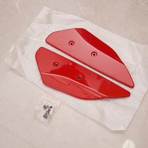2PCS Gloss Red Rear High Wing Spoiler Side Winglets For Corvette C8 2020-2024 - Picture 1 of 17