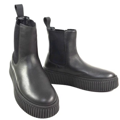 MUJER 🇮🇹 BOTAS CHELSEA INVIERNO CONFORT CUERO SUAVE NEGRO MUJER Foto 1 de 4