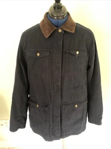 ORVIS Damen Gr. Large dunkelblau Scheunenjacke Chore Mantel Cordkragen - Bild 1 von 10