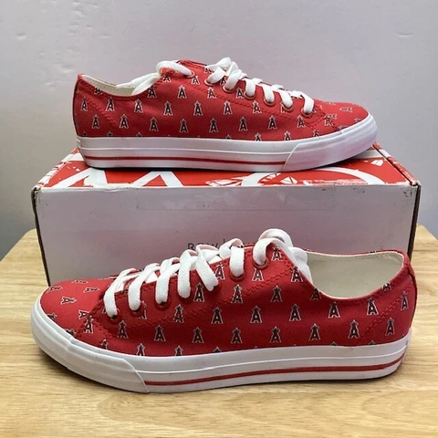 LOS ANGELES ANGELS Row One MLB Low Top Sneakers Shoes (Men's 9 | Women's 10.5) Cover