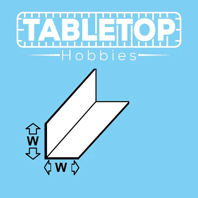 ABS Styrene L Angle Section Model Making  2, 3 or 4mm Width Multibuy Discount - Image 1 of 4