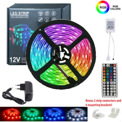 Led Strip Lights 16.4ft RGB Led Room Lights 5050 Led Tape Lights Color Changing - Image 1 of 4