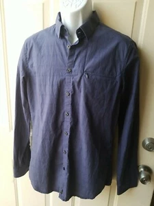 Calvin Klein Men's Dress Shirt Ultra Slim Fit Blue Plaids Size M - Picture 1 of 12