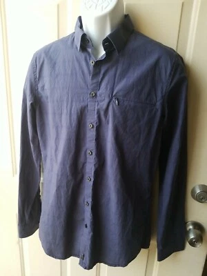Calvin Klein Men's Dress Shirt Ultra Slim Fit Blue Plaids Size M - Image 1 of 4