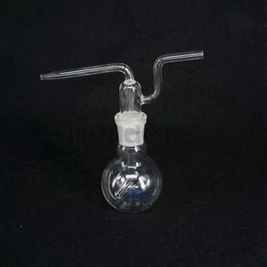 100ml 24/29 Joint Lab Borosilicate Glass Gas Washing Bottle Flat Bottom - Picture 1 of 1