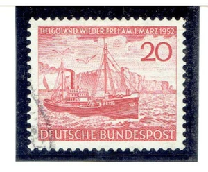 ALEMANIA 1952 Return of Heligoland FU CV $5,50 - Imagen 1 de 1