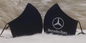 2 Pack Mercedes-Benz Embroidered Adult Unisex Adjustable Face Masks - Picture 1 of 1