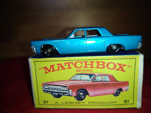 matchbox lesney 1-75 series 31 lincol continental