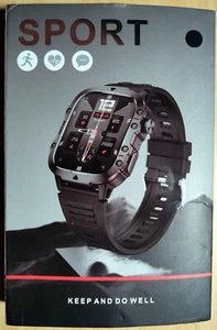 Smartwatch Armbanduhr Blutdruck Fitness Tracker wie Samsung Huawei Metallband - Bild 1 von 7