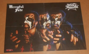 King Diamond Merciful Fate Vintage Poster 2-Sided 23x16 RARE - Picture 1 of 2