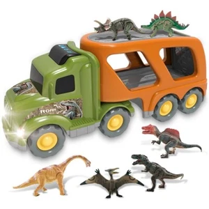Car Truck Toy for 3 4 5 6 Years Old Boys and Girls, Dinosaur Transport Truck Inc - Picture 1 of 9