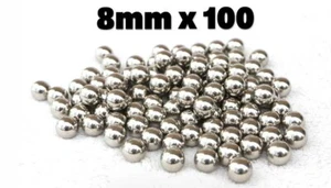 Lot 100 billes Acier Carbone 8 mm pour Tir Chasse Lance pierre Fronde - Imagen 1 de 1
