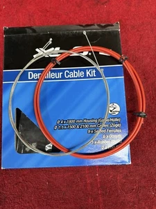 XLC Derailleur Cable Kit - Road/MTB - Red - Picture 1 of 6