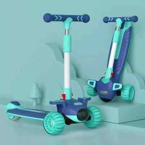 Kids 3 Wheel Scooters Child Kick Flashing Led Light Height Adjustable Kids 809 - Picture 1 of 19