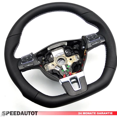 TAUSCH Abgeflacht Lenkrad VW TOURAN TIGUAN CADDY 1T0419091 ohne airbag black - Bild 1 von 4